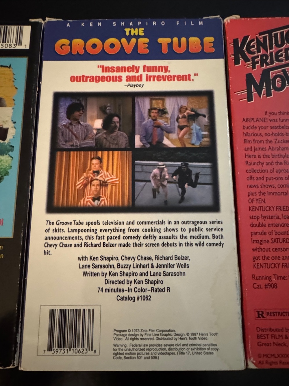 3 VHS Movie Lot - When Nature Calls, Kentucky Fried Movie, The Groove Tube - 📼 - Picture 9 of 11